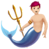 🧜🏻‍♂️ merman: light skin tone display on Apple